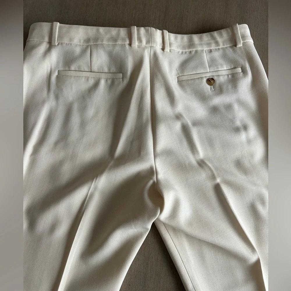 J. Crew women’s Maddie ivory wool Dress Pants 14
